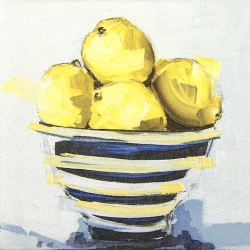 Paper Napkin Bowl of Lemons