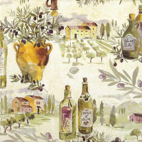 Paper Napkin Tuscan olive oil farm