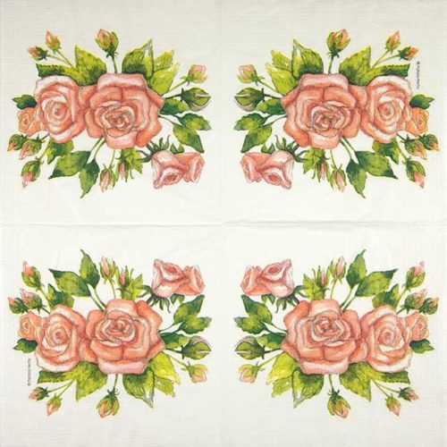 Paper Napkin Rose Garden