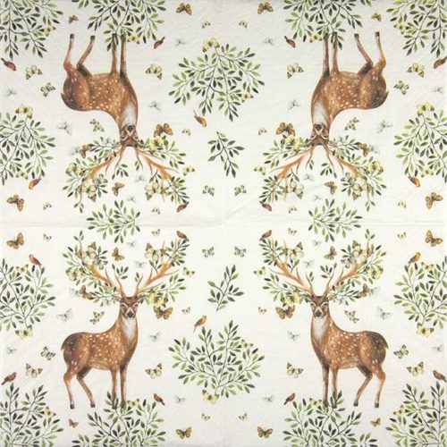 Paper Napkin Deer in Forest