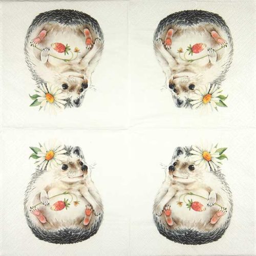 Paper Napkin - Wild Strawberry Hedgehog