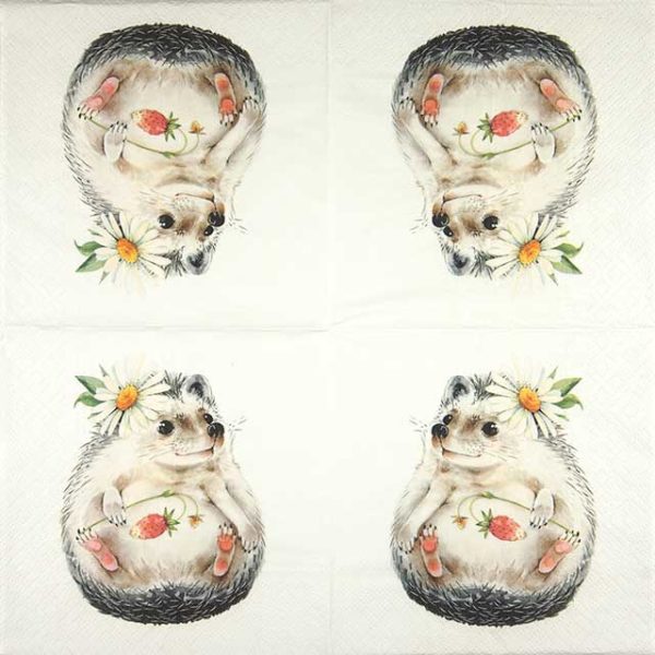 Paper Napkin - Wild Strawberry Hedgehog