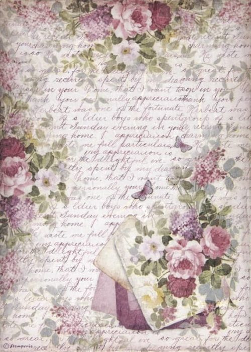 Rice Paper - Provence bouquet Stamperia DFSA4675