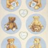 Rice Paper - DayDream rounds bear blue Stamperia DFSA4677