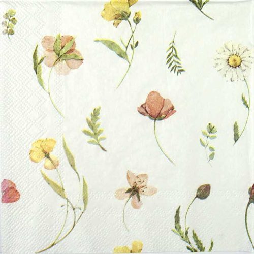 Paper Napkin Joela meadow flowers strands