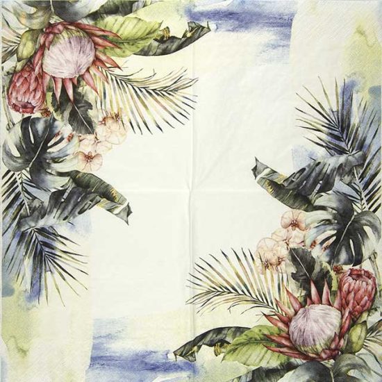 Paper Napkins - Protea & Orchids (20 pieces)