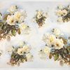 Rice Paper - White Roses 32x45cm