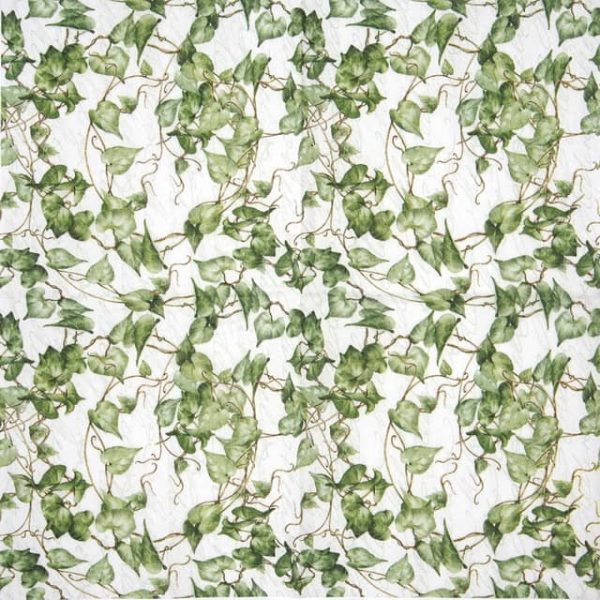 Paper Napkin Green Ivy Branches