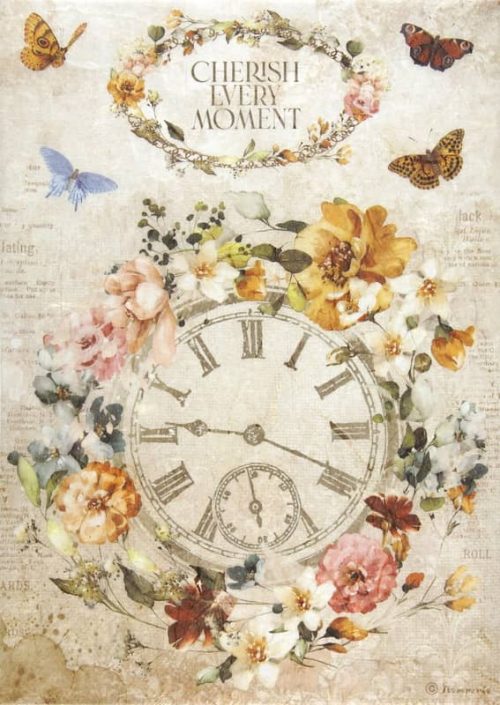 Garden of Promises Cherish Every Moment Clock
