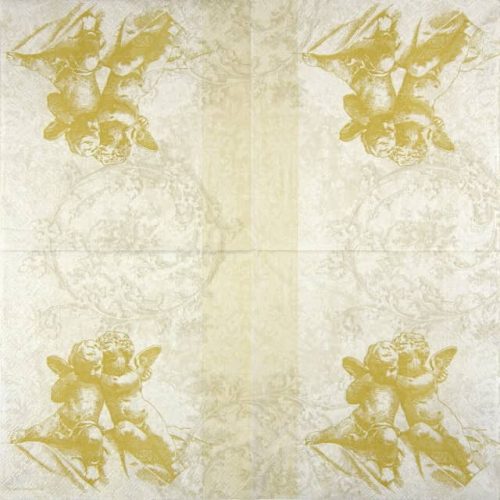 Paper Napkin - Classic Angels Gold