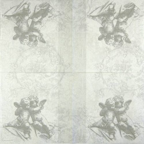 Paper Napkin - Classic Angels Silver