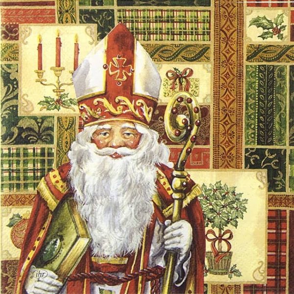 Paper Napkin Santa Claus