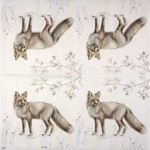 Paper Napkin Woodland Fox nature