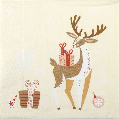 Paper Napkin Christmas Deer
