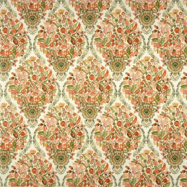 Paper napkin flower pattern damask green