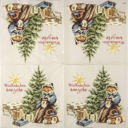 Paper Napkins Winter Wishes cream