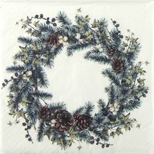 Paper Napkin Christmas wreath