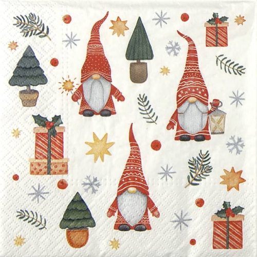 Paper Napkin - Gnomes and Gifts
