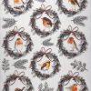 Rice Paper Decoupage Christmas Robin