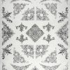 Rice Paper Decoupage A/3 - Ornaments black - R0851L