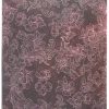 Rice Paper Decoupage Burgundy Flowers