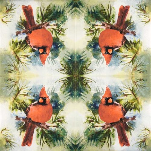 Paper Napkin - Winter Cardinal