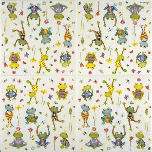 Paper Napkin - Happy Frogs