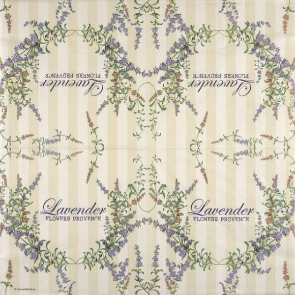 Paper Napkins - Lavender Flowers (20 pieces)