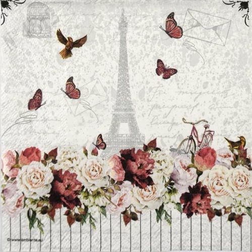 Paper Napkin Romantic Paris