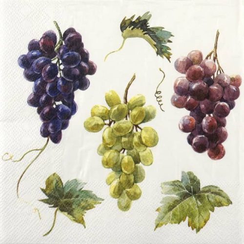 Paper Napkin Wine Grapes