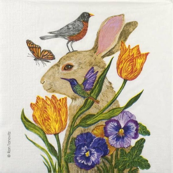 Paper Napkins - Ron Tanovitz: Bunny Buddies (20 pieces)