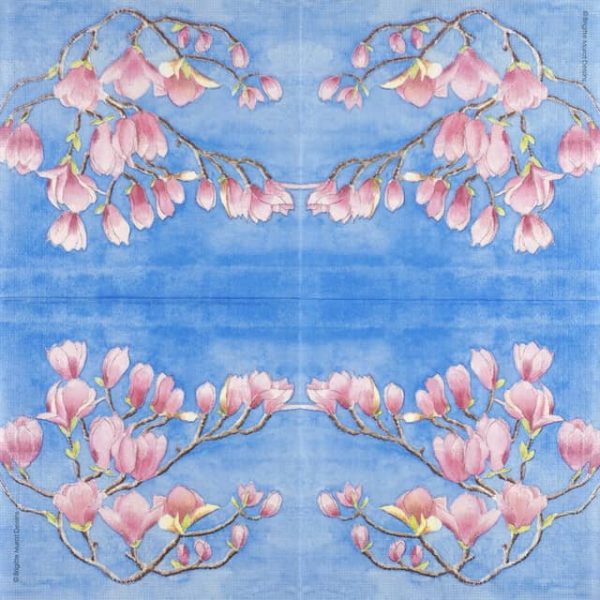 Single Decoupage Napkin - Brigitte Murat: Magnolia - Image 2