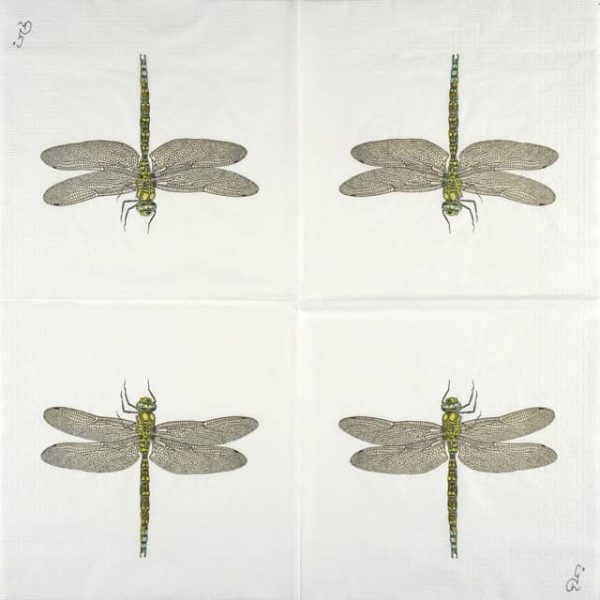 Paper Napkins - Charlotte Galloux: Libellule (20 pieces) - Image 2