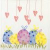 Paper Napkin Painted Easter Eggs