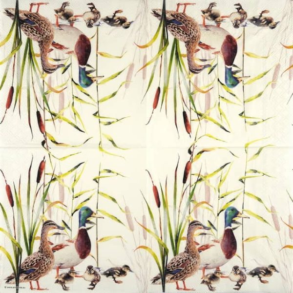 Paper Napkins - Ducks Couple (20 pieces)