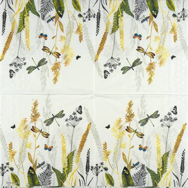 Paper Napkin - Ornamental Flowers