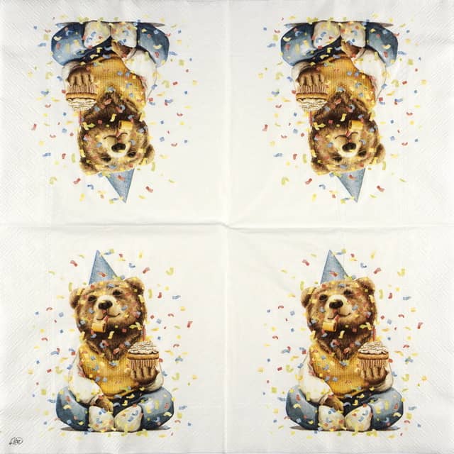 Paper Napkin Teddy Bear