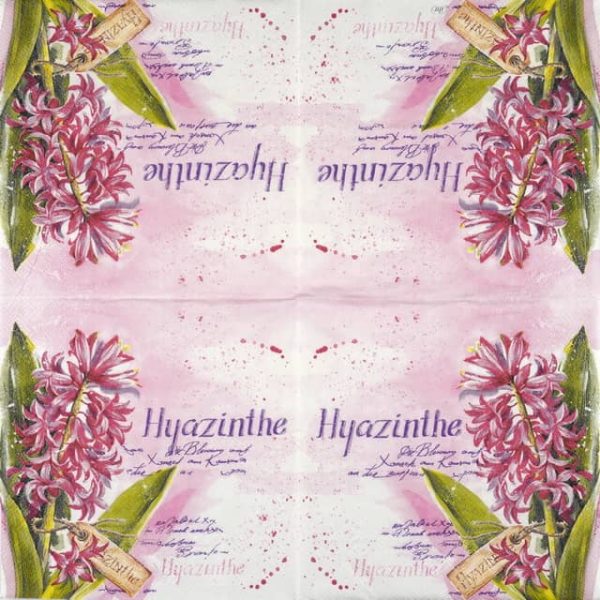 Paper Napkin - Hyazinthe in pink