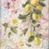 Stamperia Rice Paper A4 - Blue Dream Lemons