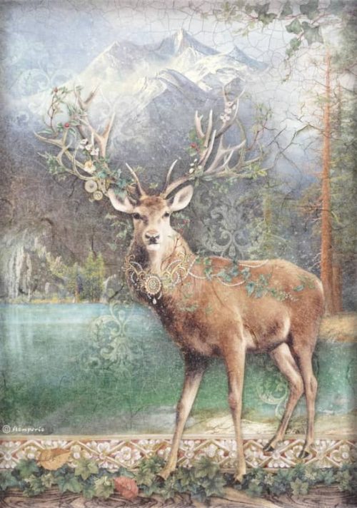 Stamperia Rice Paper A4 - Magic Forest Deer