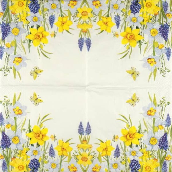 Paper Napkin - Spring Daffodills