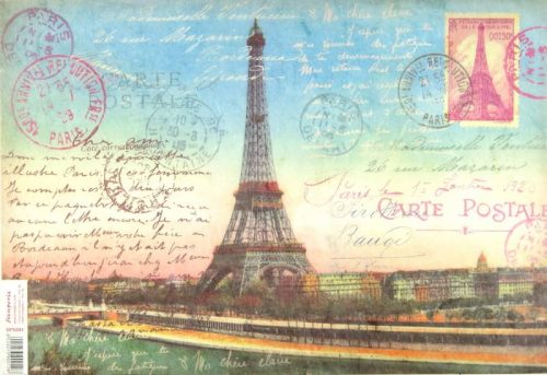 Rice Paper - Travel Tour Eiffel Card