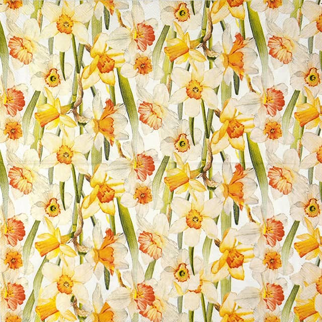 Paper Napkin Daffodils