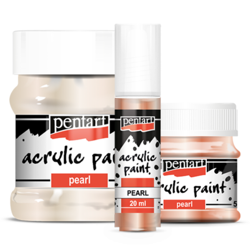 Pentart 50ml Pearl Green Acrylic Paint - TH Decor