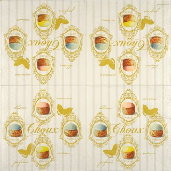 Paper Napkins - Cream Puffs (20 pieces)