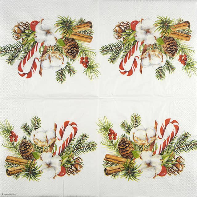 Paper Napkin - Christmas Arrangement