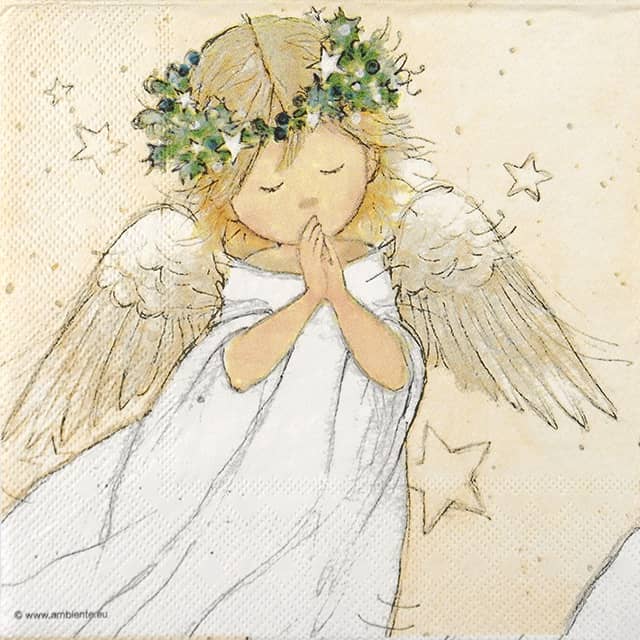 Paper Napkins - Praying Angel (20 pieces) - Napkin Shop