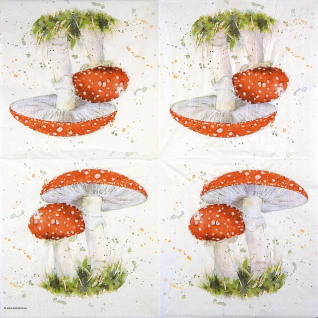 Paper Napkin - Painted Fly Agaric