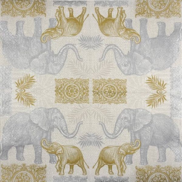 Paper Napkin - Indian Style Elephants