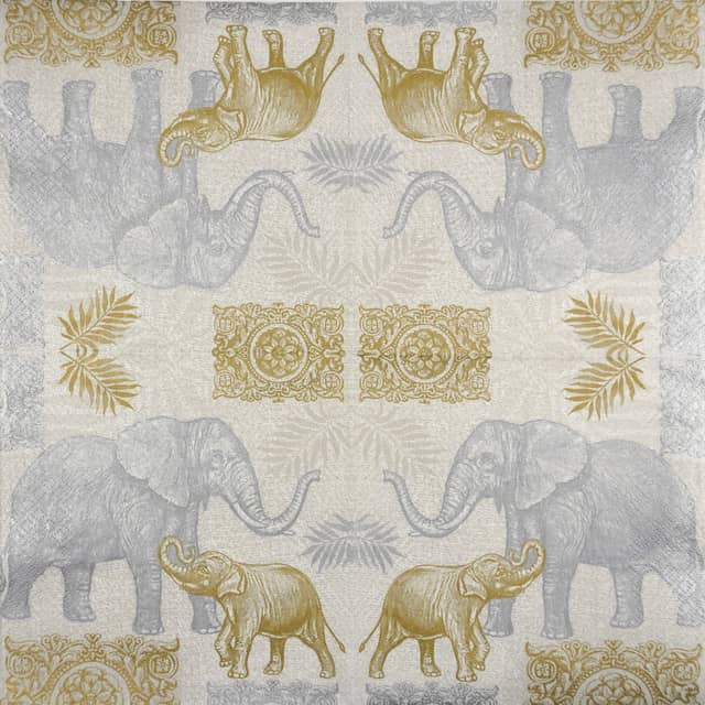 Paper Napkin - Indian Style Elephants